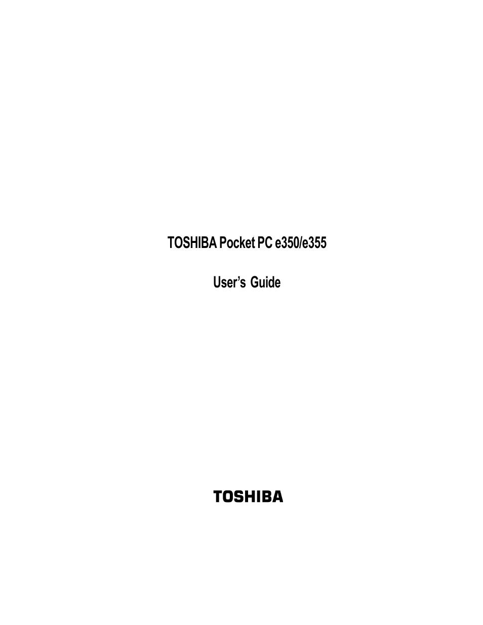 Toshiba E350/E355 User Manual | 116 pages