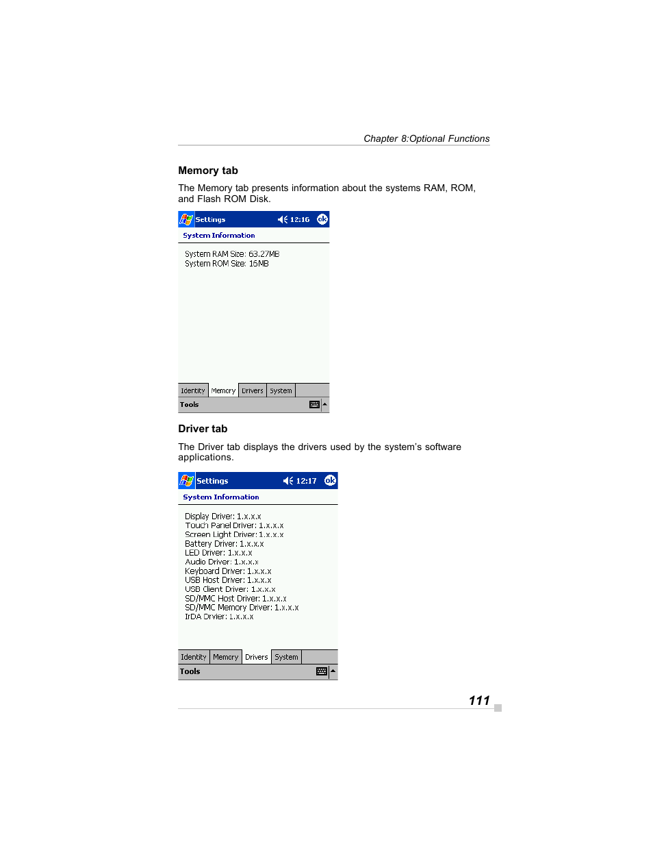 Toshiba E350/E355 User Manual | Page 111 / 116