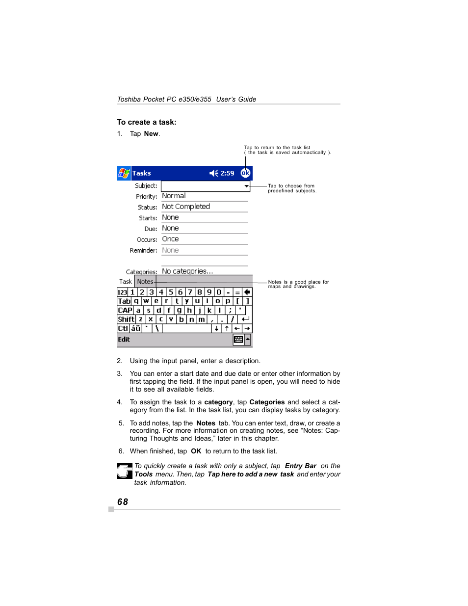 Toshiba E350/E355 User Manual | Page 68 / 116