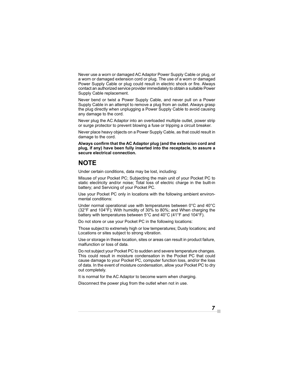 Toshiba E350/E355 User Manual | Page 7 / 116