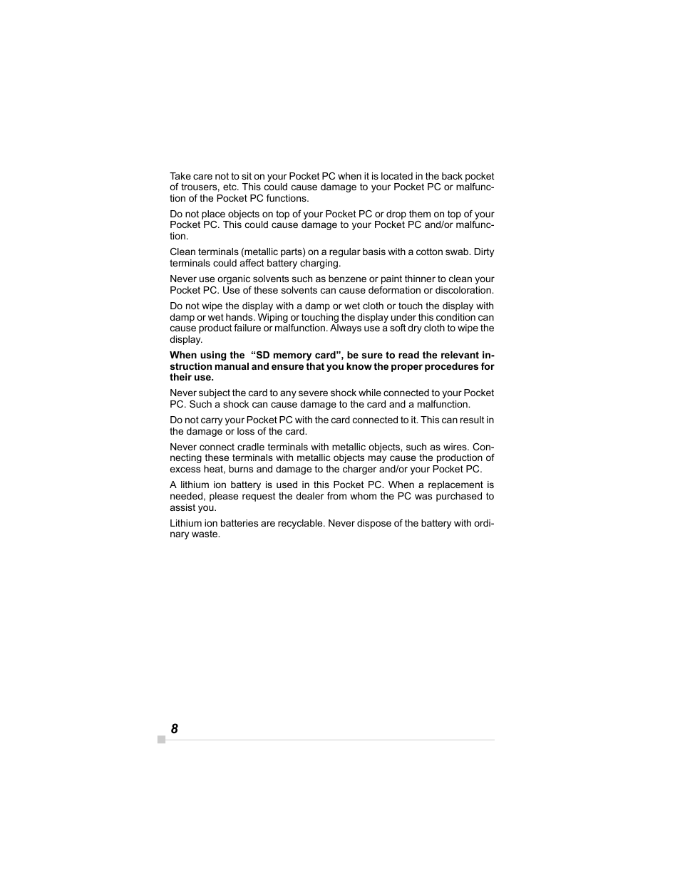 Toshiba E350/E355 User Manual | Page 8 / 116