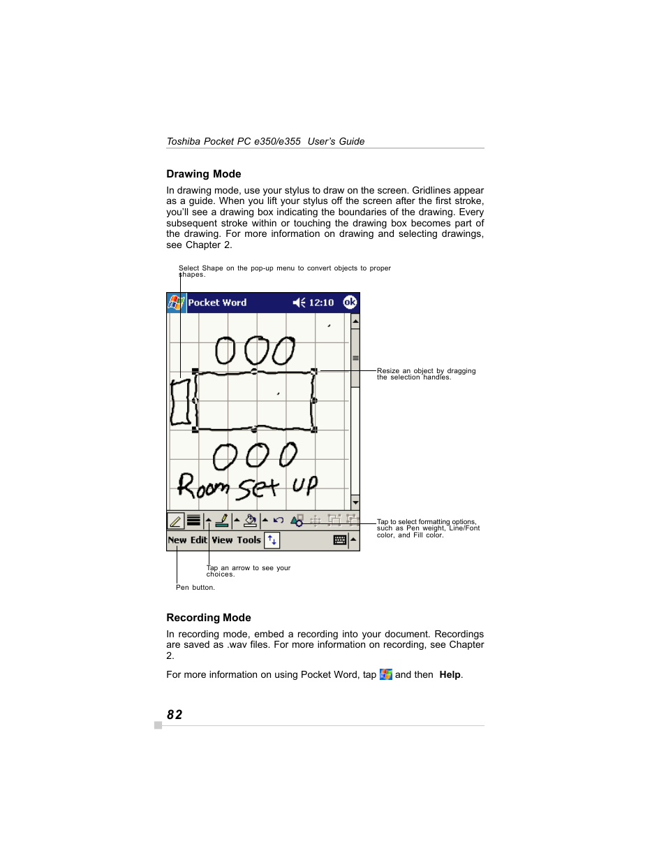 Toshiba E350/E355 User Manual | Page 82 / 116