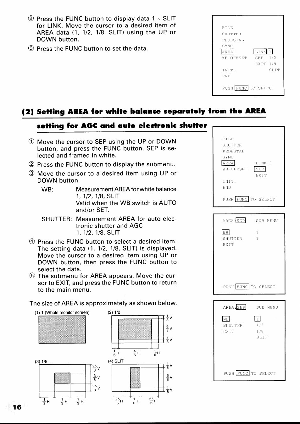 Area, Link | Toshiba IK-CU43A User Manual | Page 16 / 23