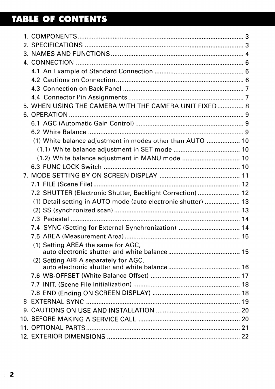 Toshiba IK-CU43A User Manual | Page 2 / 23