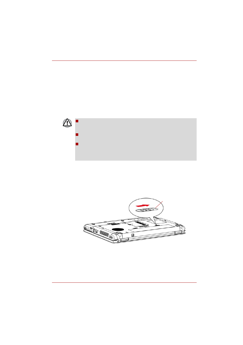 Replacing the battery pack, Replacing the battery pack -11, Removing the battery pack -11 | Removing the battery pack | Toshiba SATELLITE PRO L300D User Manual | Page 116 / 187