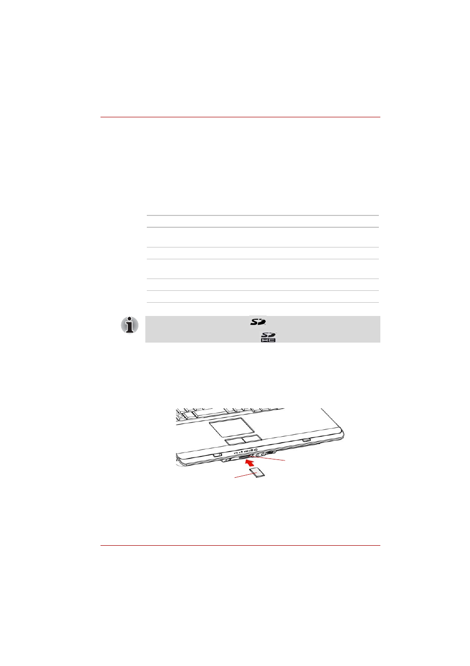 Multiple digital media card slot, Multiple digital media card slot -4, Installing a sd/sdhc/ms/ms pro/mmc card -4 | Installing a sd/sdhc/ms/ms pro/mmc card | Toshiba SATELLITE PRO L300D User Manual | Page 129 / 187