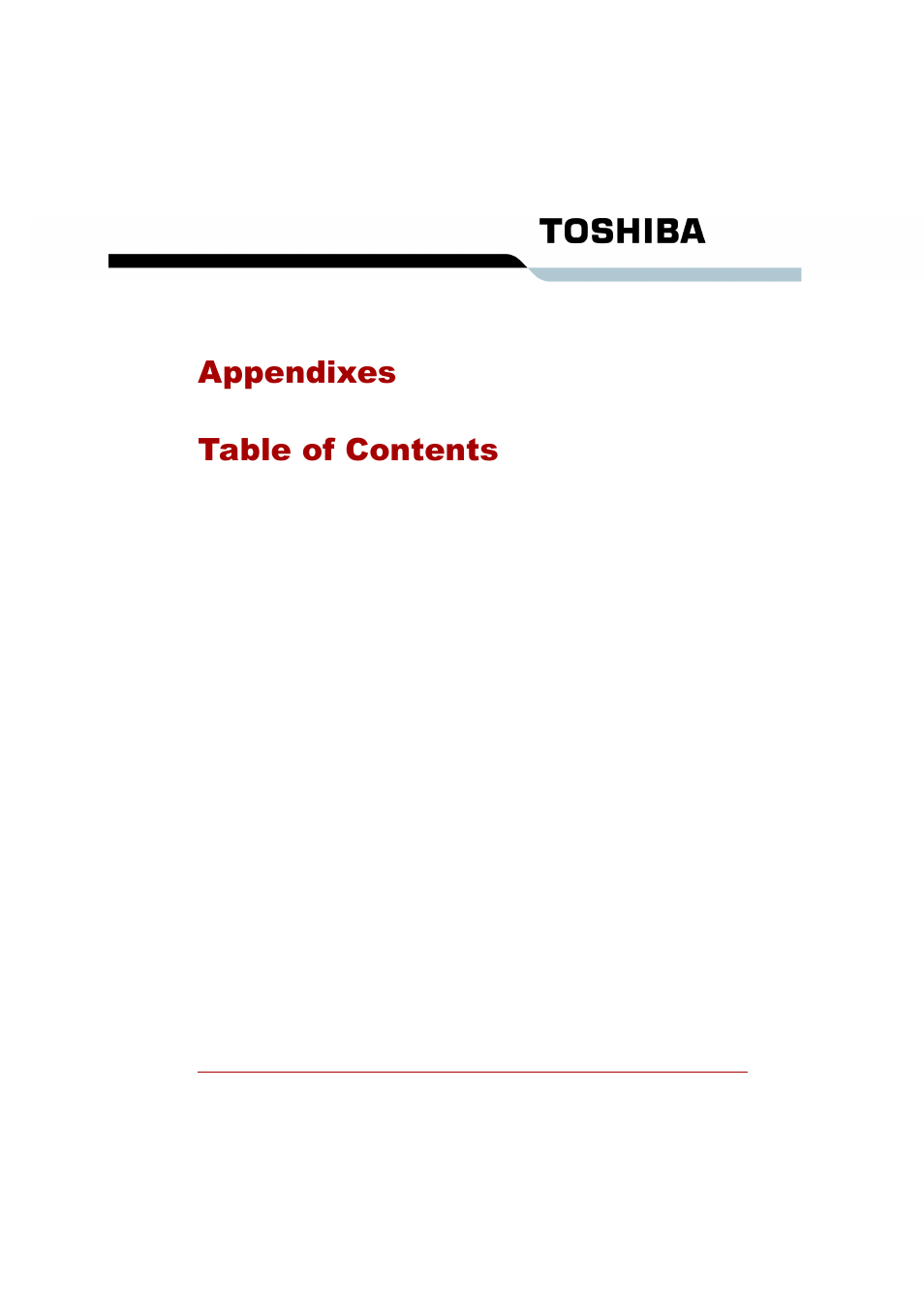 Appendixes, Appendixes table of contents | Toshiba SATELLITE PRO L300D User Manual | Page 158 / 187