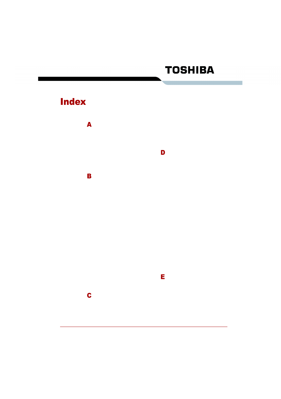 Index | Toshiba SATELLITE PRO L300D User Manual | Page 184 / 187