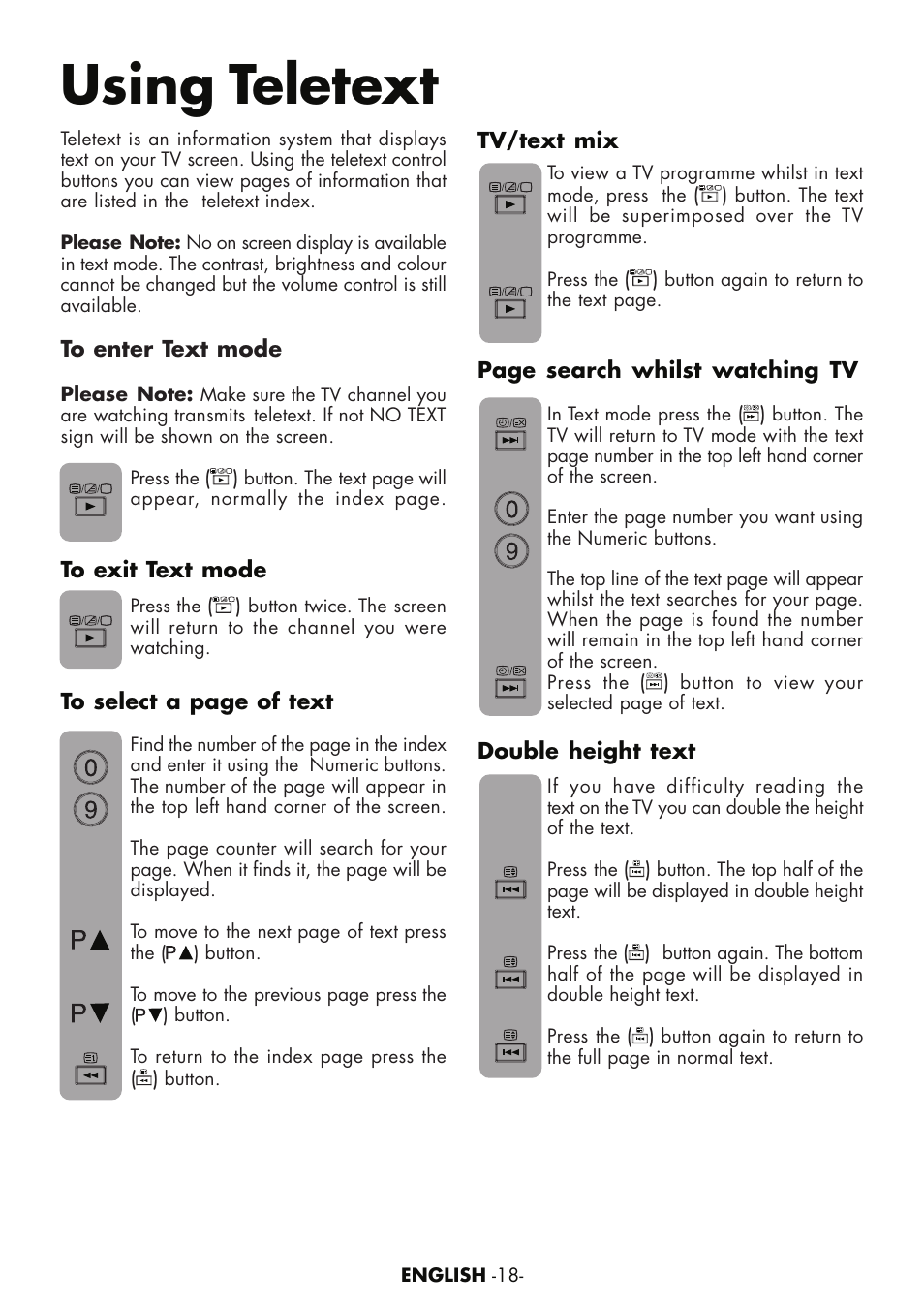 Using teletext | Toshiba 15VL63c User Manual | Page 17 / 27