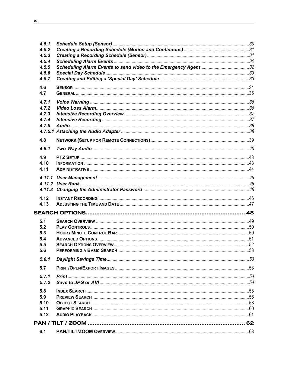 Toshiba SURVEILLIX KV-KLR User Manual | Page 10 / 124