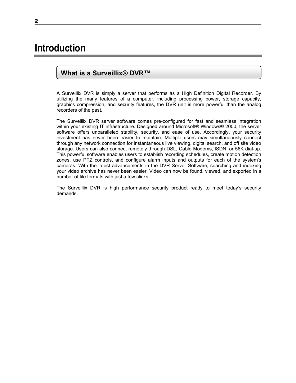 Introduction | Toshiba SURVEILLIX KV-KLR User Manual | Page 14 / 124