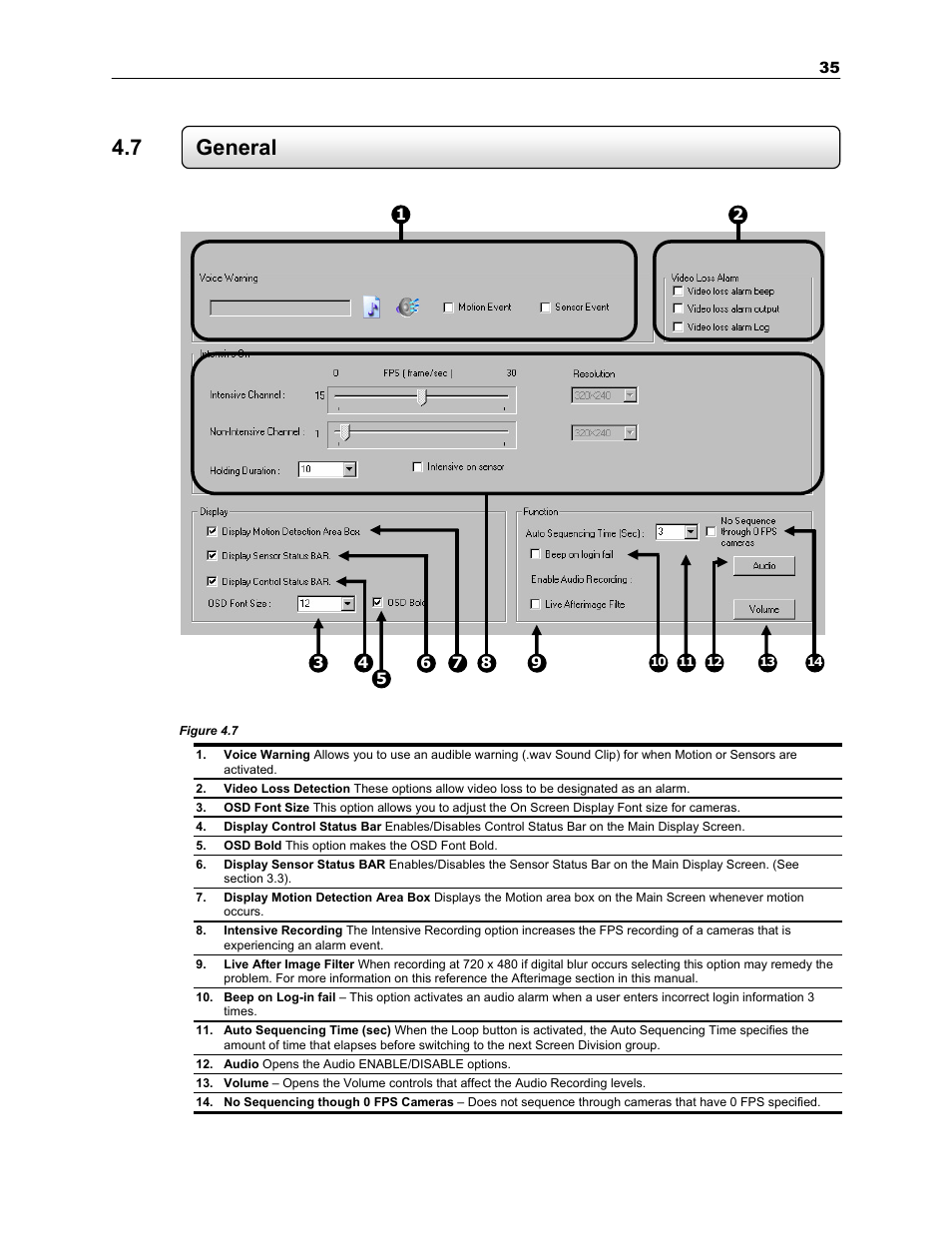 7 general | Toshiba SURVEILLIX KV-KLR User Manual | Page 47 / 124