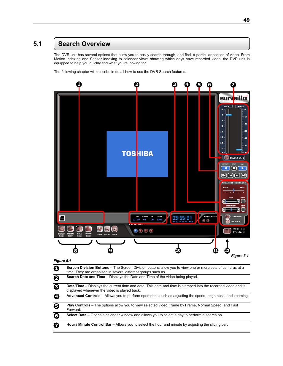 1 search overview | Toshiba SURVEILLIX KV-KLR User Manual | Page 61 / 124