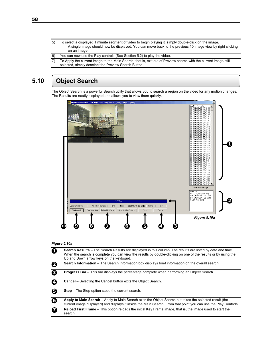 10 object search | Toshiba SURVEILLIX KV-KLR User Manual | Page 70 / 124