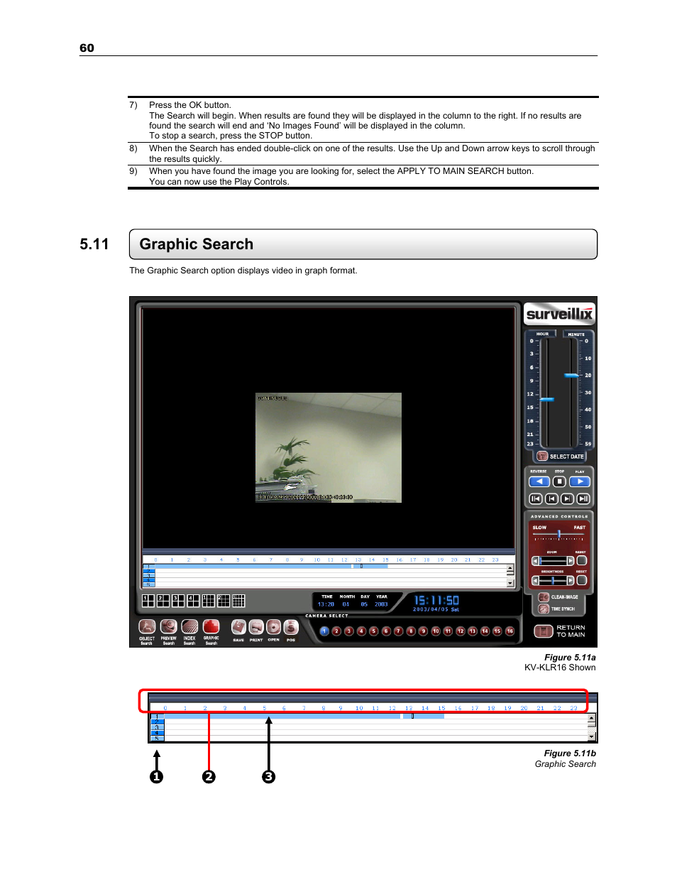 11 graphic search | Toshiba SURVEILLIX KV-KLR User Manual | Page 72 / 124