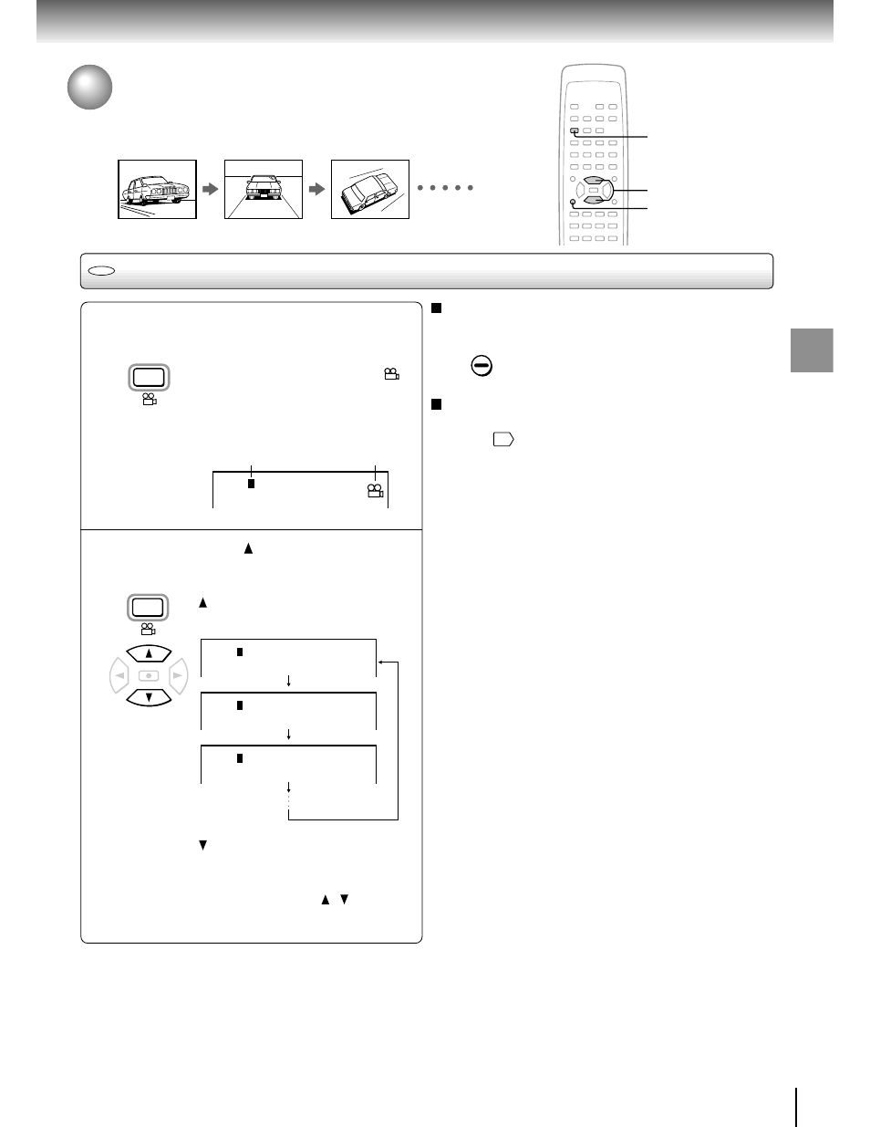 Selecting the camera angle, Changing the camera angle | Toshiba SD-100X User Manual | Page 31 / 47