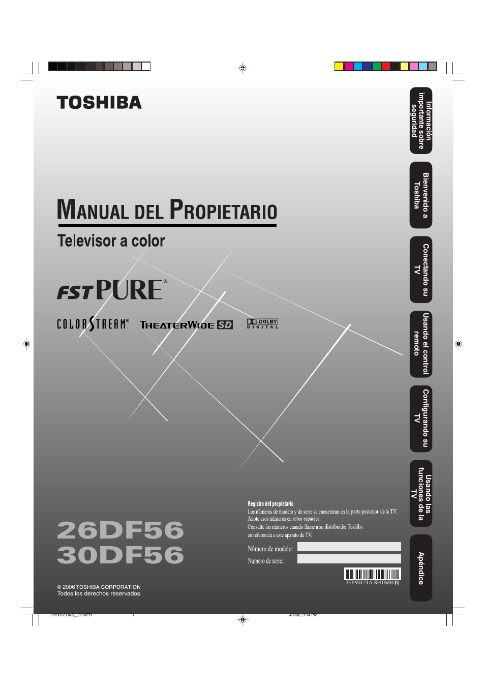 Toshiba 26DF56 User Manual | Page 41 / 80