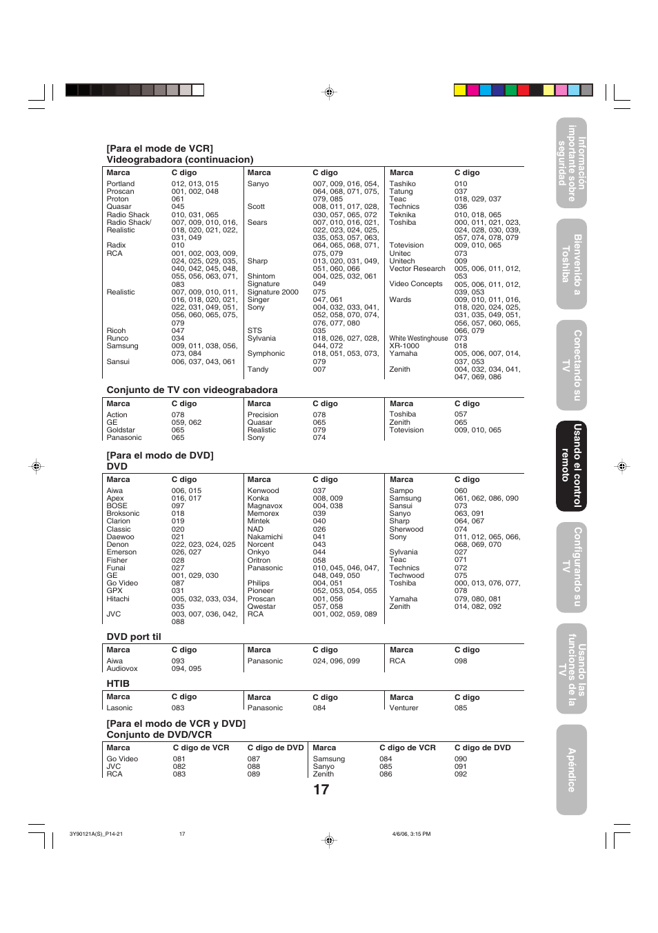 Toshiba 26DF56 User Manual | Page 57 / 80