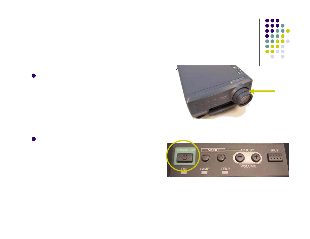 Focus & shut down | Toshiba Projector-Laptop User Manual | Page 5 / 5