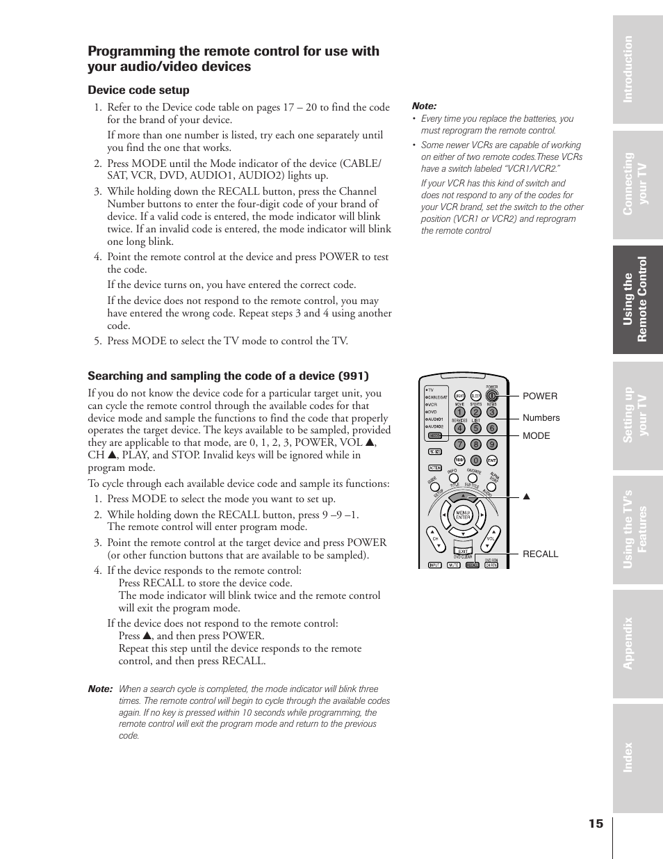 Toshiba 43HX71 User Manual | Page 15 / 56