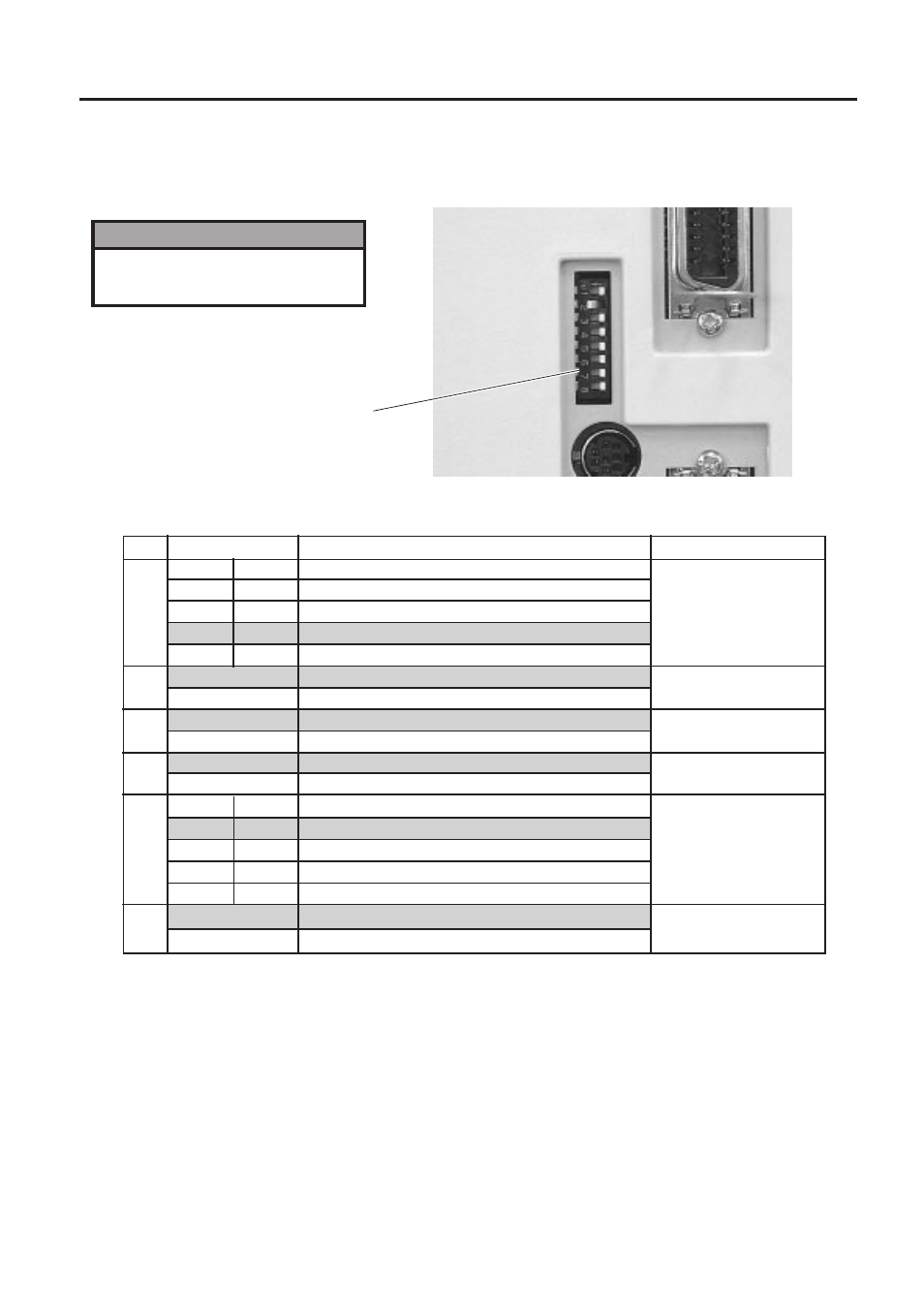 Dip switch functions, Dip switch functions - 1 | Toshiba B-450-HS-QQ User Manual | Page 10 / 34