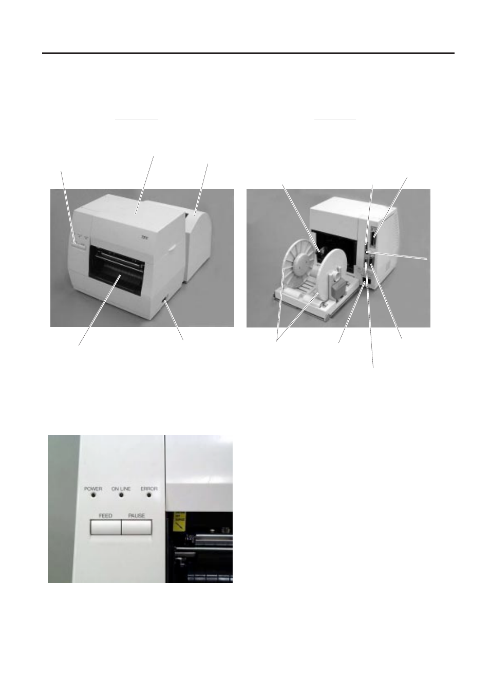 Appearance, Front/rear view, Operation panel | Appearance - 1, Front/rear view - 1, Operation panel - 1, 1 front/rear view, 2 operation panel | Toshiba B-450-HS-QQ User Manual | Page 9 / 34