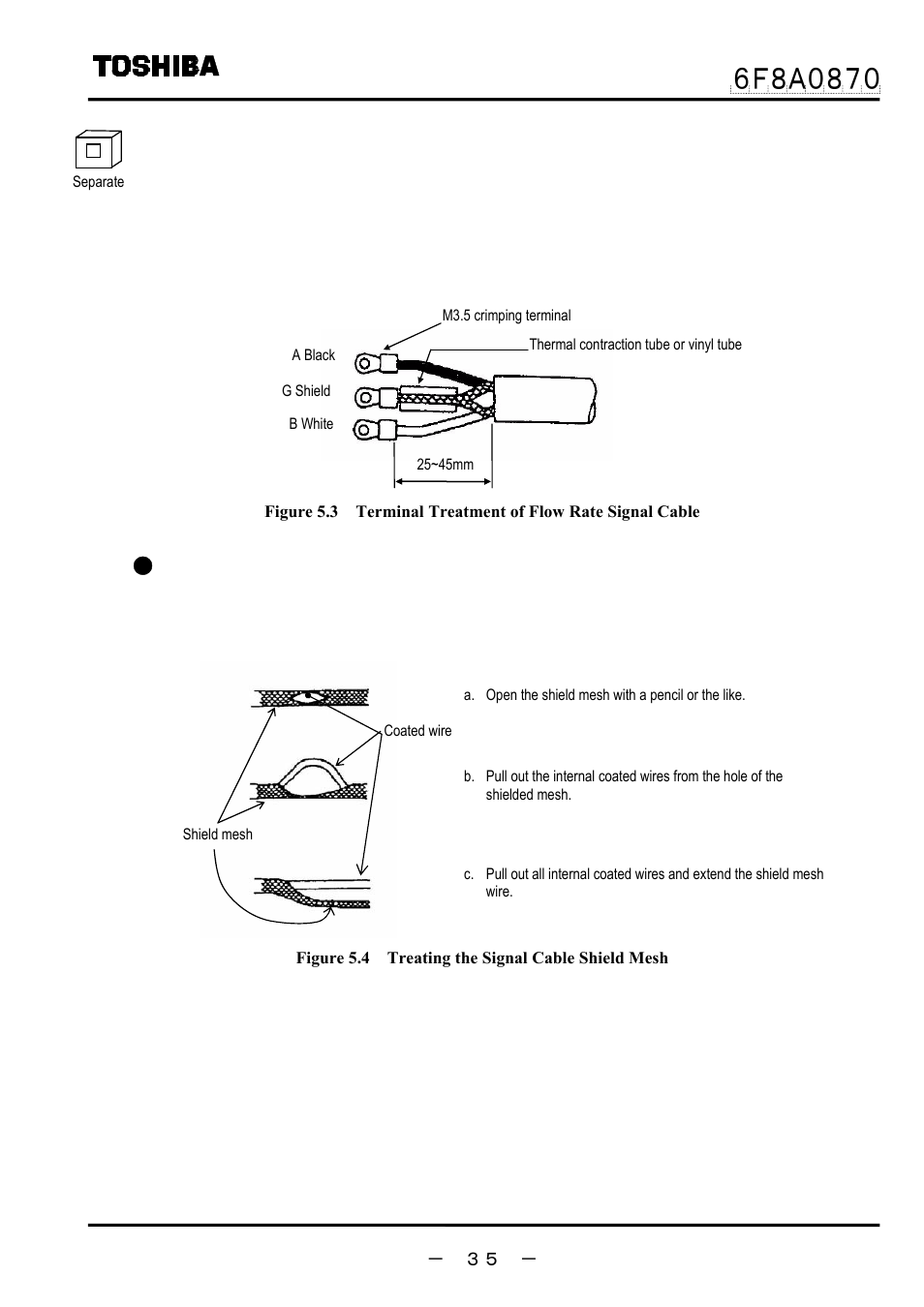 3) connecting the input signal cable | Toshiba LF414 User Manual | Page 36 / 58