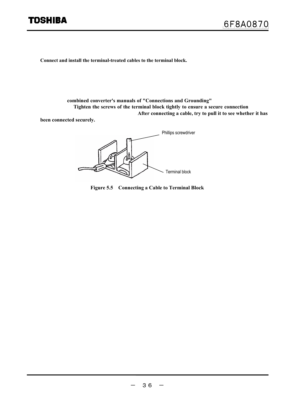 2 cable connection | Toshiba LF414 User Manual | Page 37 / 58