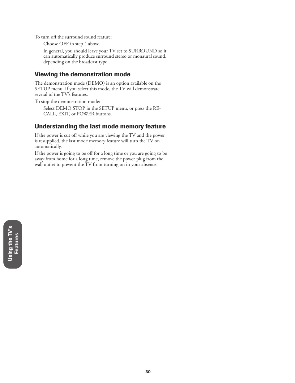 Viewing the demonstration mode | Toshiba CN27V71 User Manual | Page 36 / 43