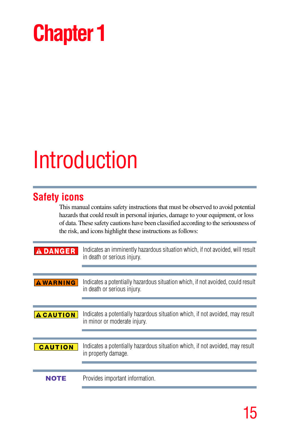 Introduction, Chapter 1: introduction, Chapter 1 | Toshiba Integrated High Definition LED Television 50L2200U User Manual | Page 15 / 131