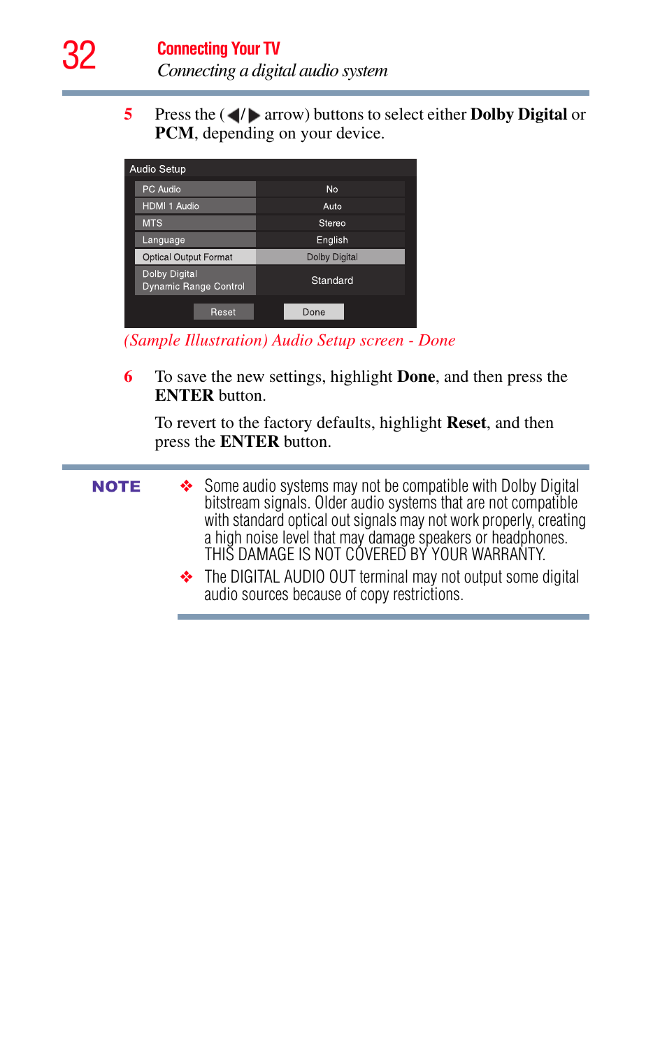 Toshiba Integrated High Definition LED Television 50L2200U User Manual | Page 32 / 131