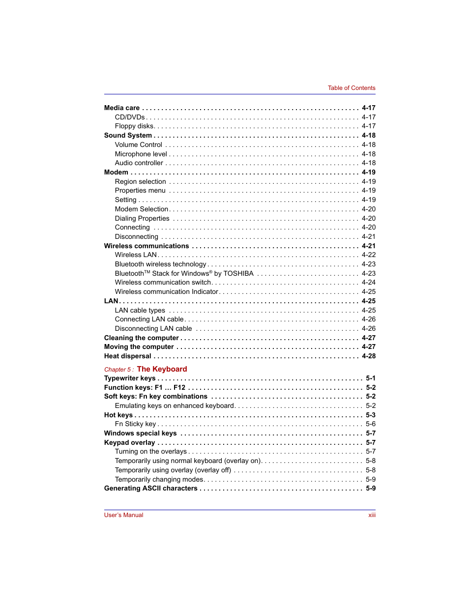 Toshiba M300 User Manual | Page 13 / 218