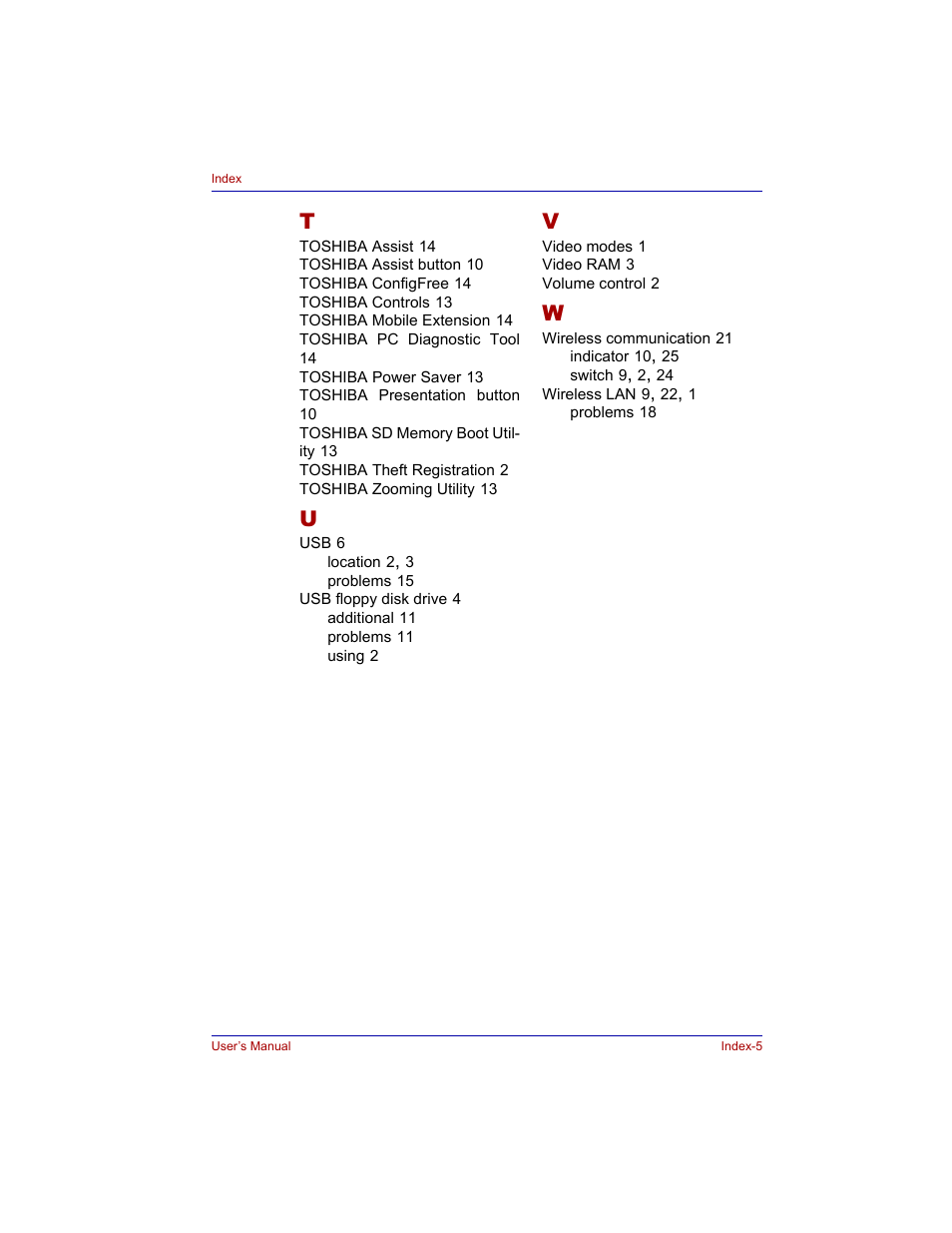 Toshiba M300 User Manual | Page 217 / 218