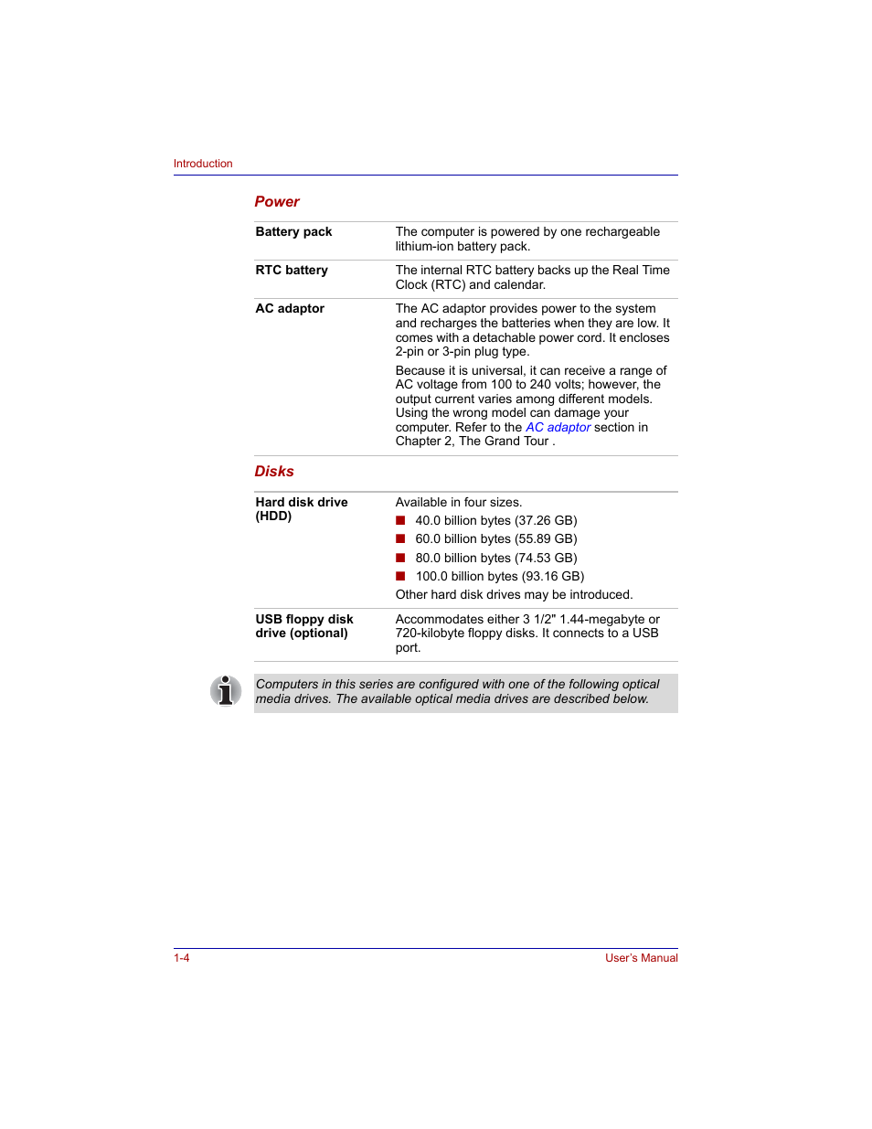 Toshiba M300 User Manual | Page 28 / 218