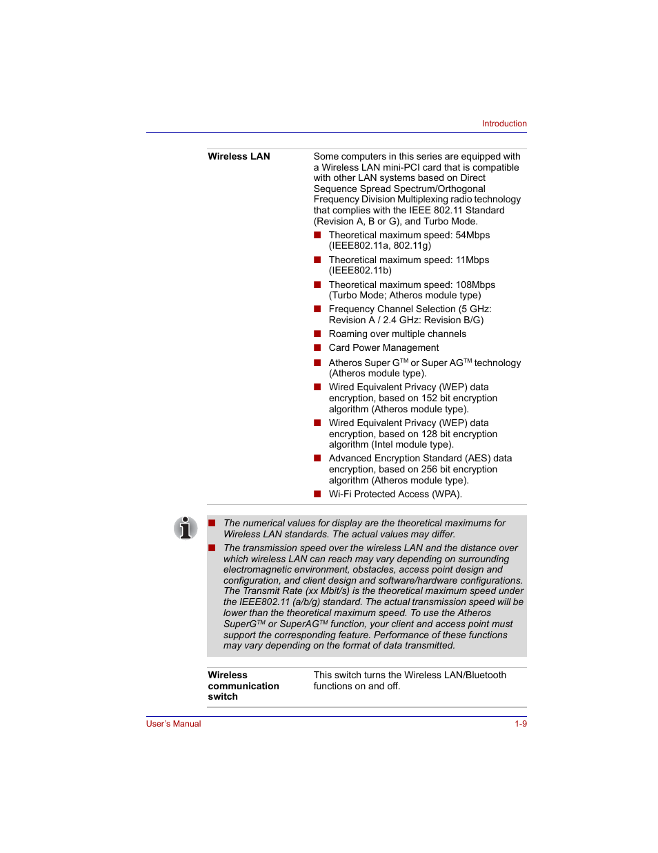 Toshiba M300 User Manual | Page 33 / 218