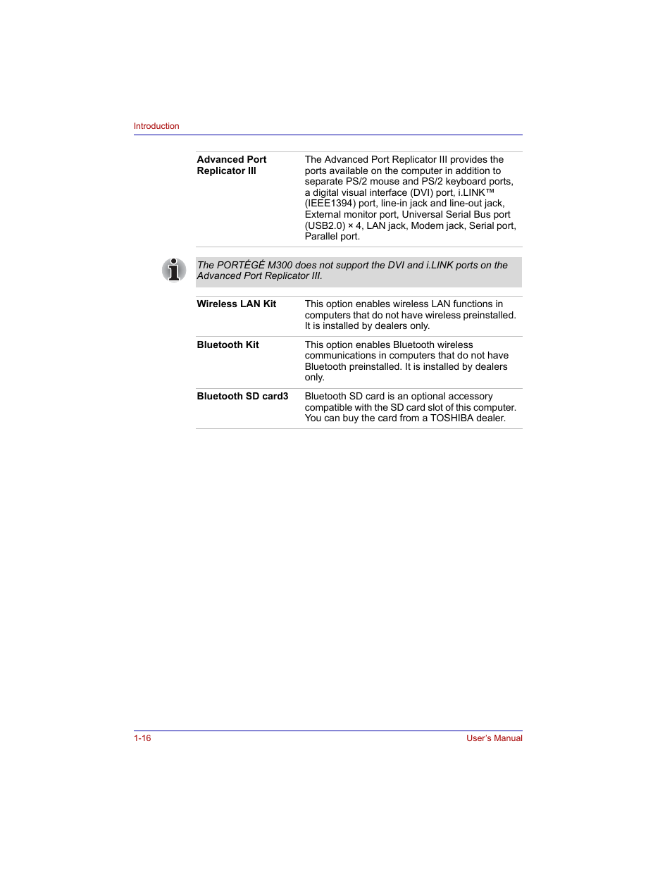 Toshiba M300 User Manual | Page 40 / 218