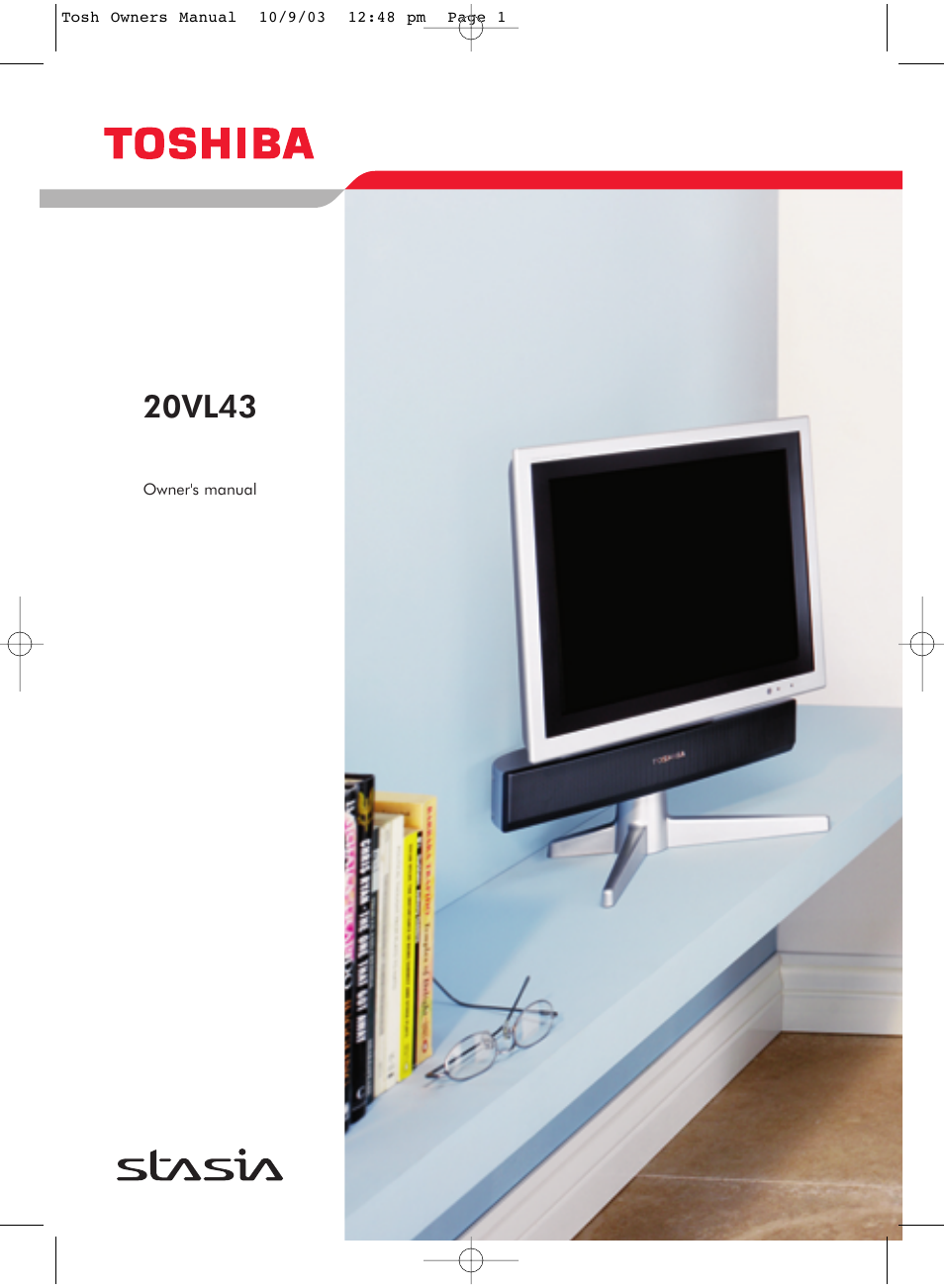 Toshiba 20VL43 User Manual | 16 pages