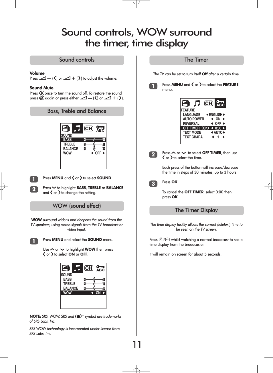 Toshiba 20VL43 User Manual | Page 11 / 16