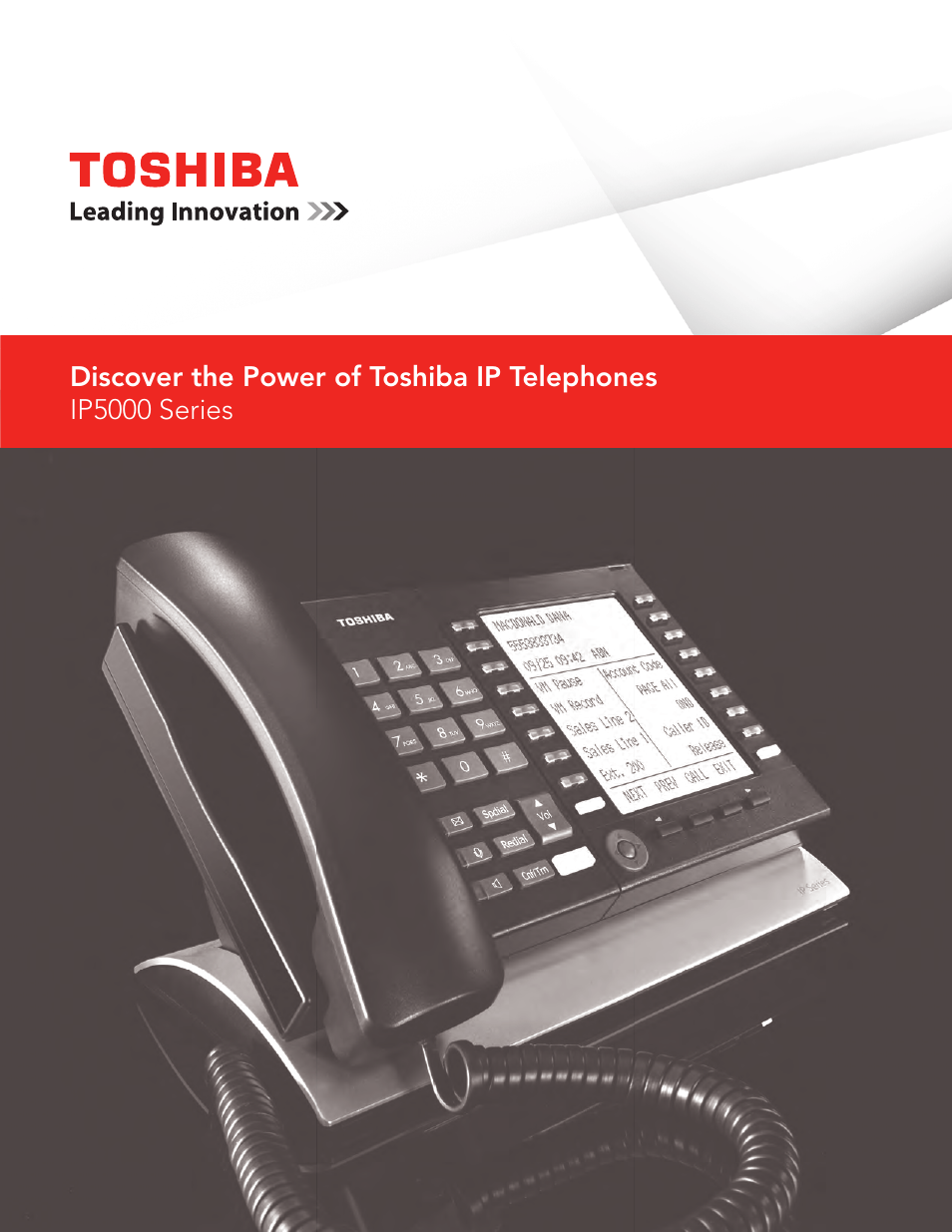 Toshiba IP Telephone User Manual | 4 pages