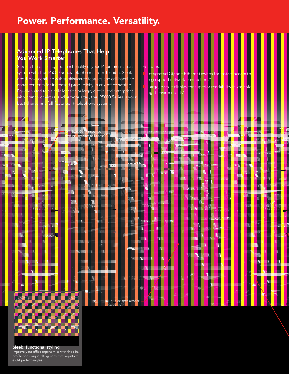 Power. performance. versatility | Toshiba IP Telephone User Manual | Page 2 / 4