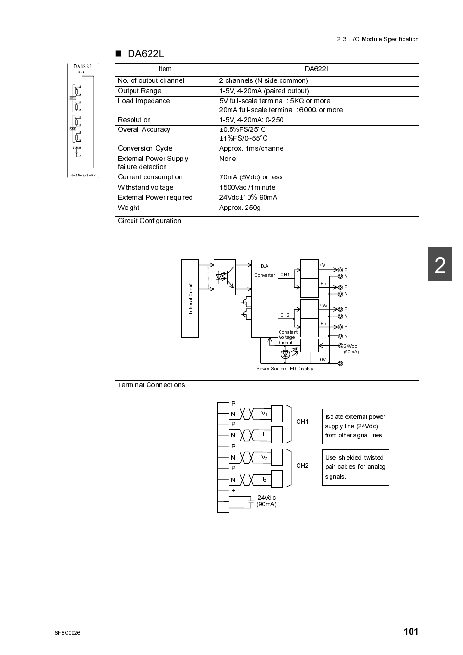 Da622l | Toshiba SX 2000 User Manual | Page 118 / 181