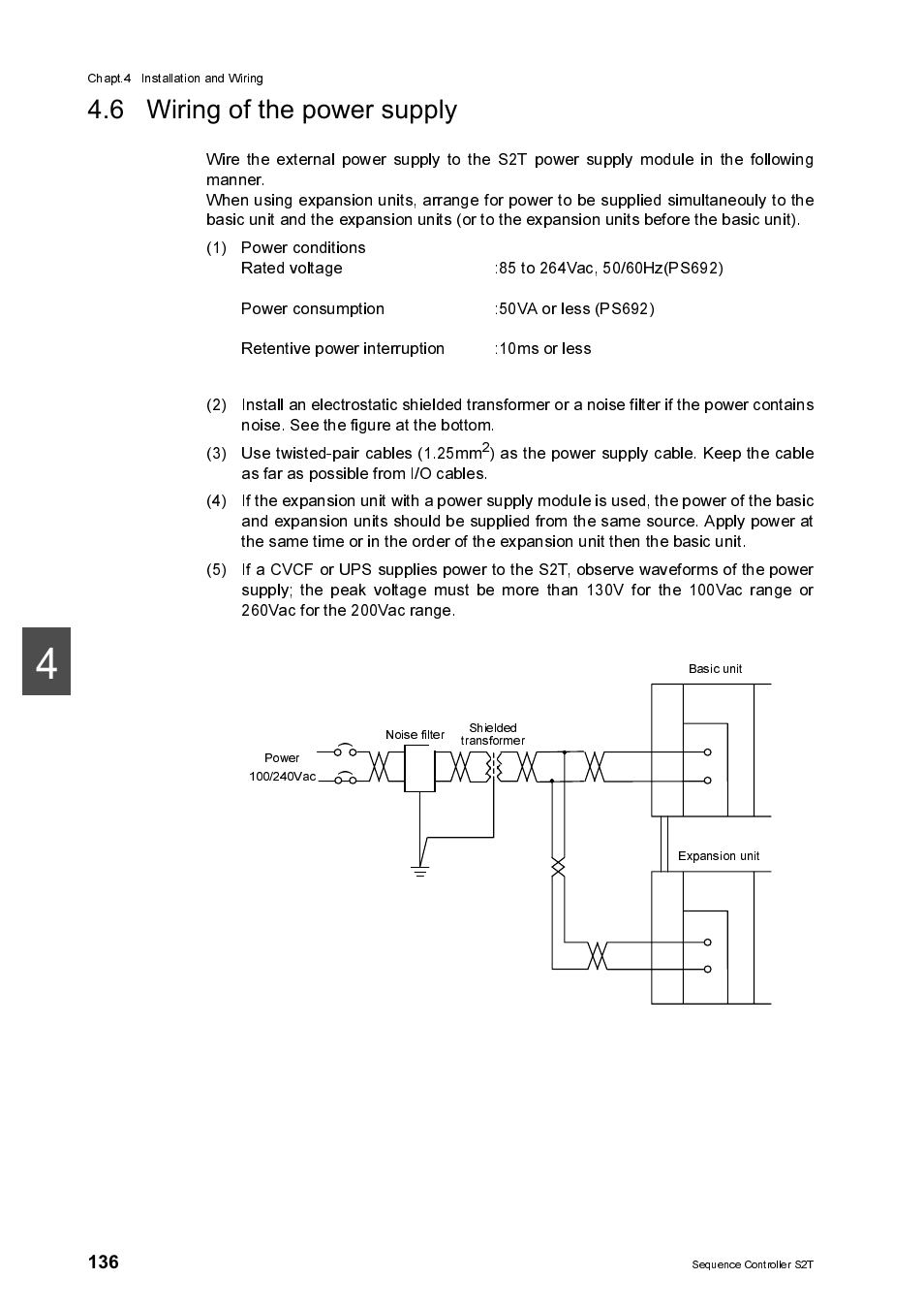 6 wiring of the power supply | Toshiba SX 2000 User Manual | Page 153 / 181