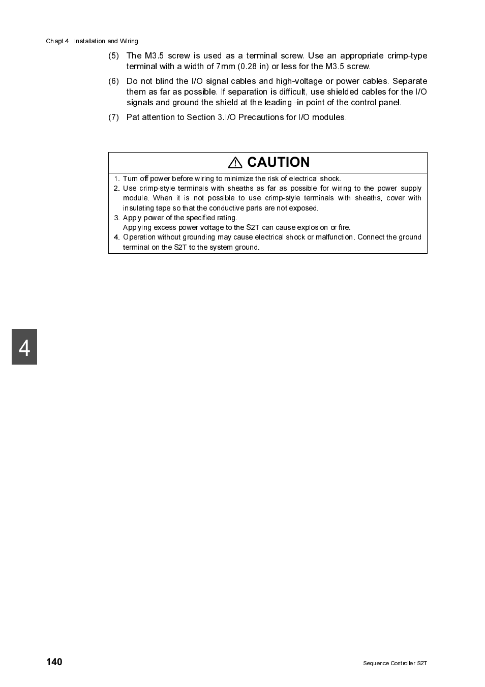 A caution | Toshiba SX 2000 User Manual | Page 157 / 181