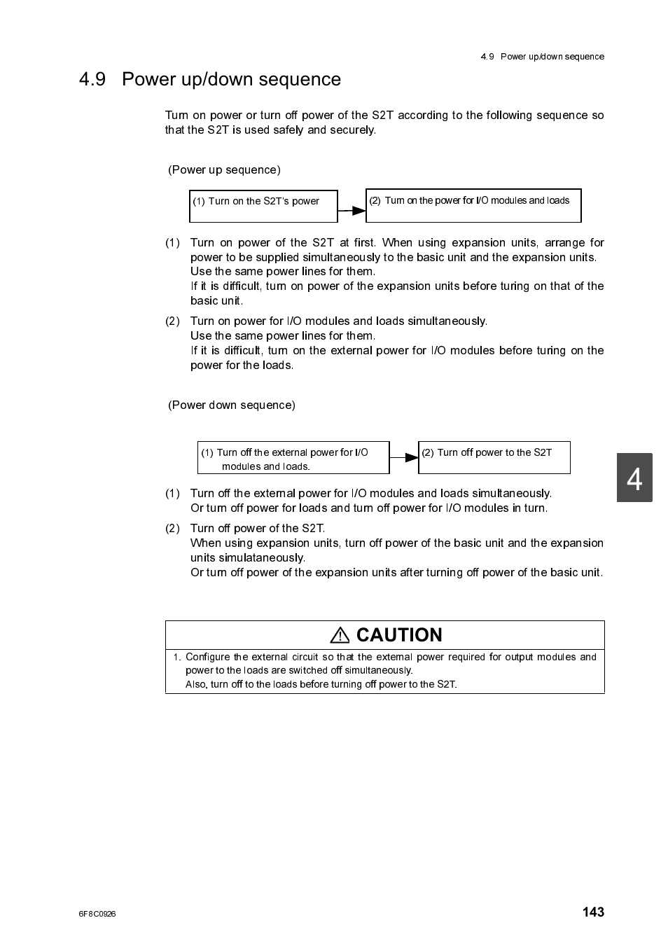 9 power up/down sequence, Power up/down sequence | Toshiba SX 2000 User Manual | Page 160 / 181