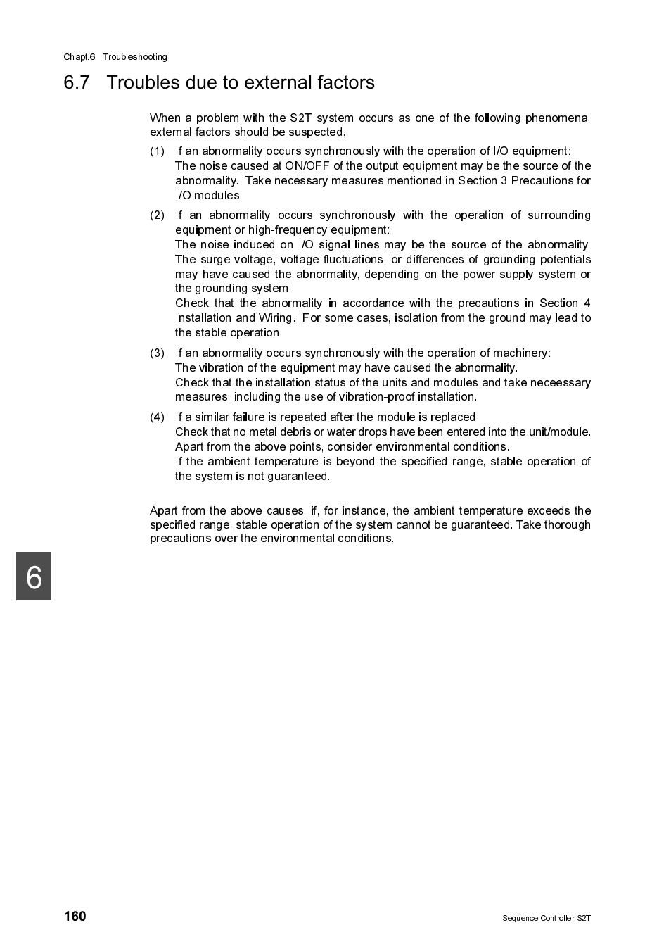 7 troubles due to external factors | Toshiba SX 2000 User Manual | Page 177 / 181