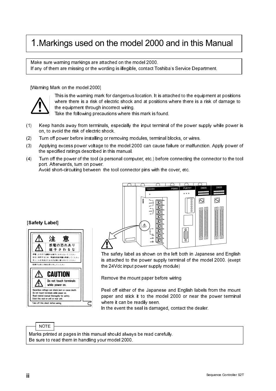 Toshiba SX 2000 User Manual | Page 3 / 181