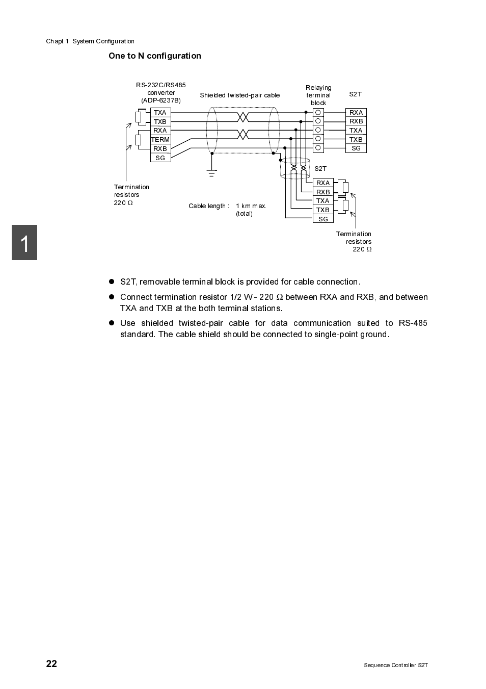 One to n configuration | Toshiba SX 2000 User Manual | Page 39 / 181