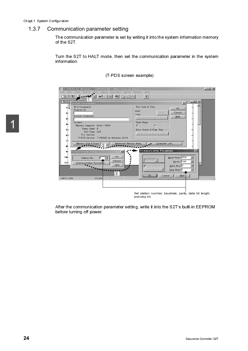 7 communication parameter setting, Communication parameter setting, R 'smii | I malgjal, Wotfe | Toshiba SX 2000 User Manual | Page 41 / 181