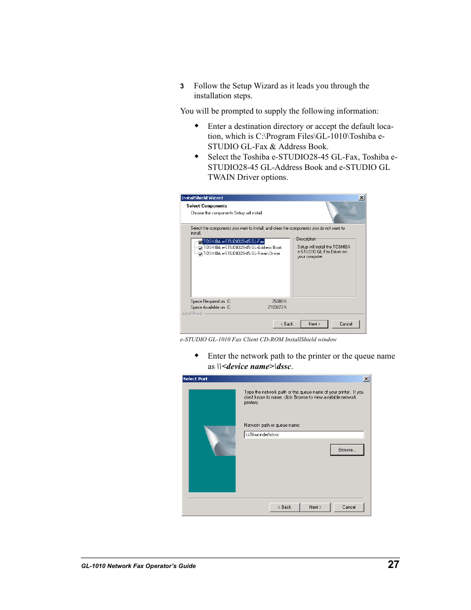 Toshiba GL-1010 User Manual | Page 27 / 97