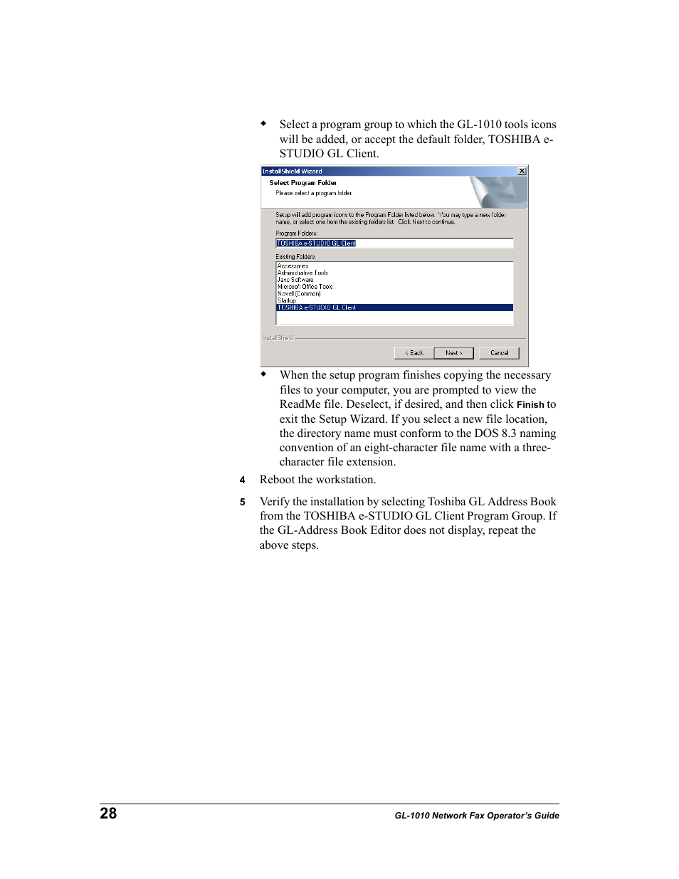 Toshiba GL-1010 User Manual | Page 28 / 97